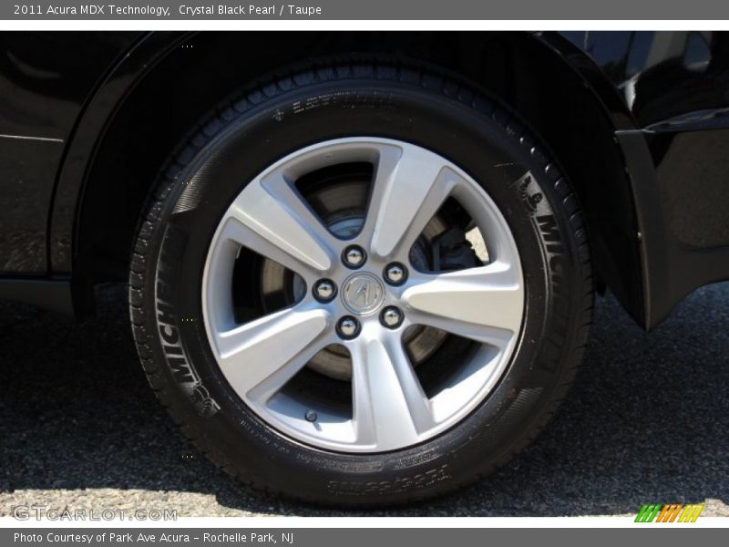 Crystal Black Pearl / Taupe 2011 Acura MDX Technology
