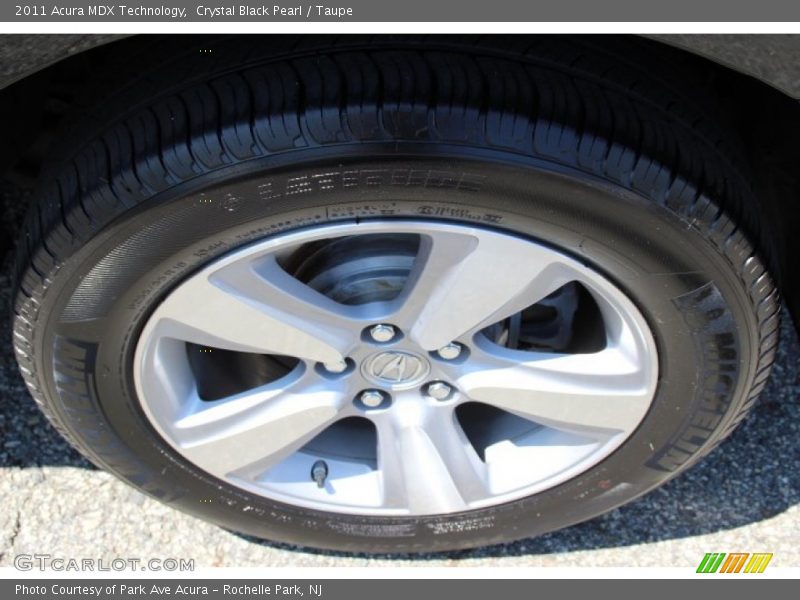 Crystal Black Pearl / Taupe 2011 Acura MDX Technology