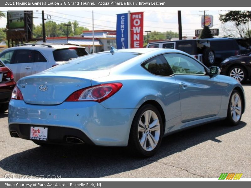 Acqua Minerale Blue / Brown Leather 2011 Hyundai Genesis Coupe 3.8 Grand Touring