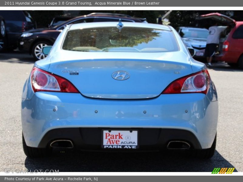 Acqua Minerale Blue / Brown Leather 2011 Hyundai Genesis Coupe 3.8 Grand Touring