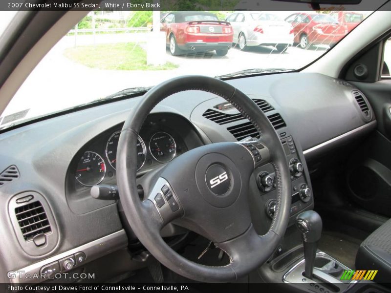 White / Ebony Black 2007 Chevrolet Malibu SS Sedan