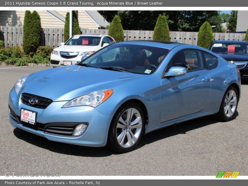 Acqua Minerale Blue / Brown Leather 2011 Hyundai Genesis Coupe 3.8 Grand Touring