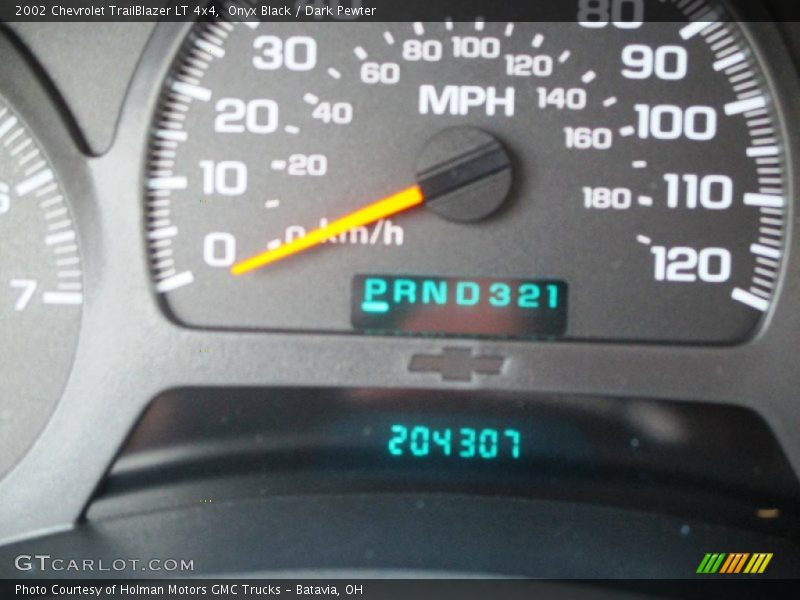 Onyx Black / Dark Pewter 2002 Chevrolet TrailBlazer LT 4x4
