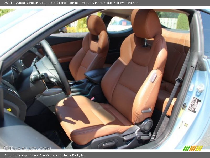 Acqua Minerale Blue / Brown Leather 2011 Hyundai Genesis Coupe 3.8 Grand Touring