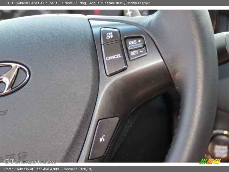 Acqua Minerale Blue / Brown Leather 2011 Hyundai Genesis Coupe 3.8 Grand Touring