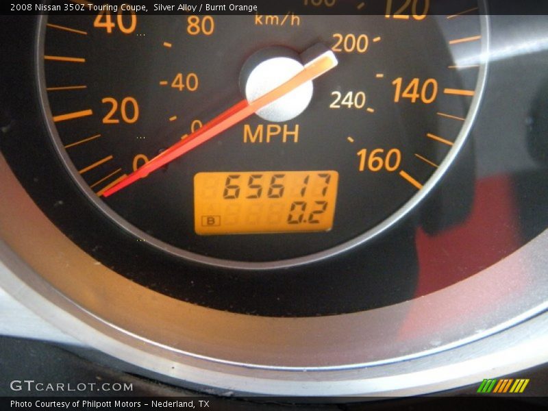Silver Alloy / Burnt Orange 2008 Nissan 350Z Touring Coupe