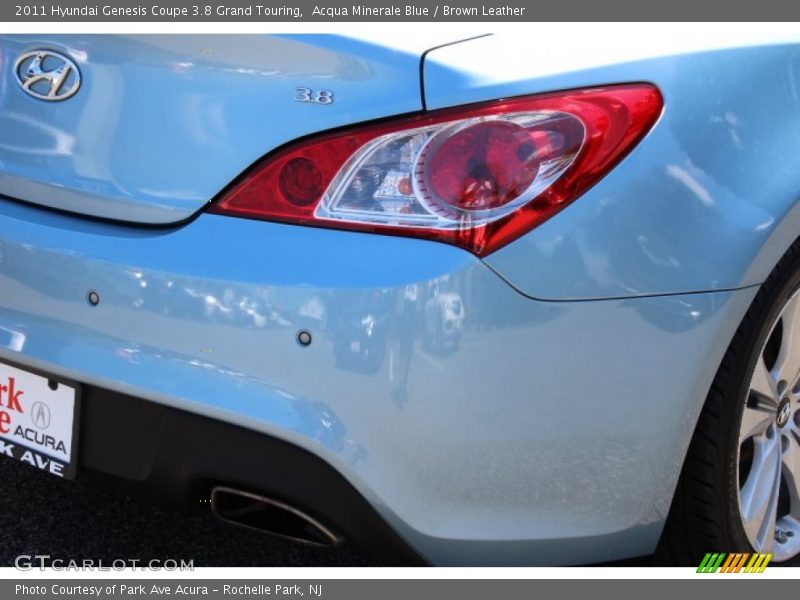 Acqua Minerale Blue / Brown Leather 2011 Hyundai Genesis Coupe 3.8 Grand Touring