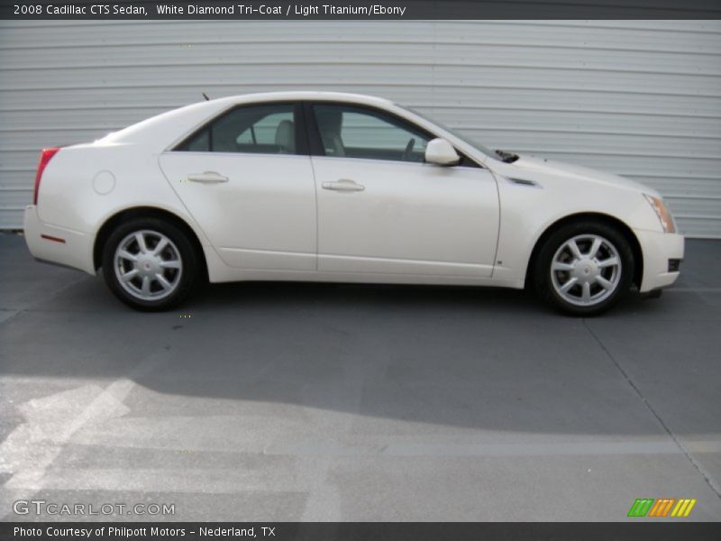 White Diamond Tri-Coat / Light Titanium/Ebony 2008 Cadillac CTS Sedan