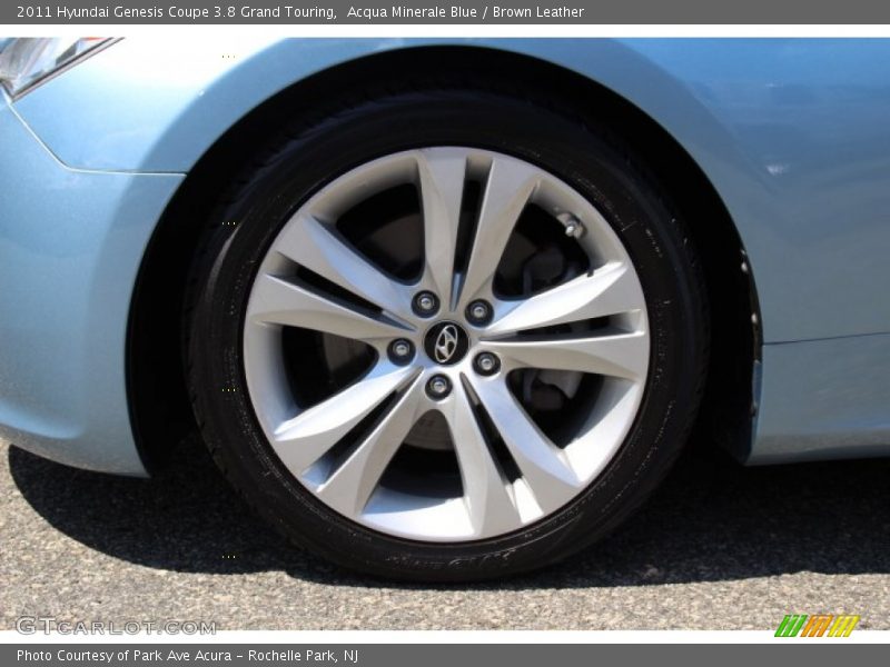 Acqua Minerale Blue / Brown Leather 2011 Hyundai Genesis Coupe 3.8 Grand Touring
