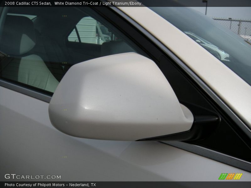 White Diamond Tri-Coat / Light Titanium/Ebony 2008 Cadillac CTS Sedan