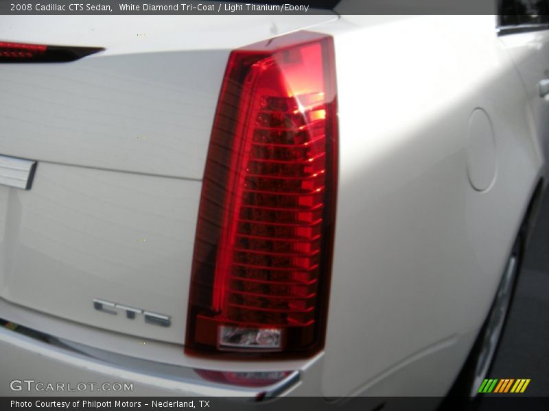 White Diamond Tri-Coat / Light Titanium/Ebony 2008 Cadillac CTS Sedan