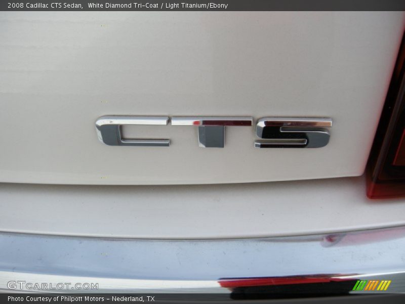 White Diamond Tri-Coat / Light Titanium/Ebony 2008 Cadillac CTS Sedan