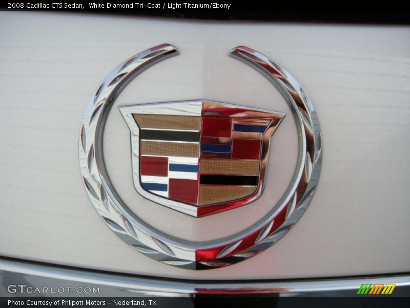 White Diamond Tri-Coat / Light Titanium/Ebony 2008 Cadillac CTS Sedan