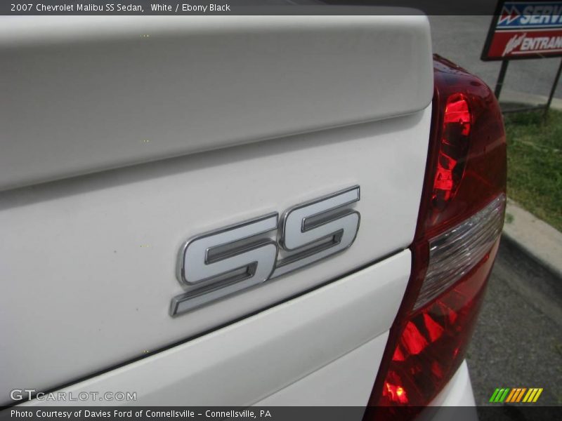 White / Ebony Black 2007 Chevrolet Malibu SS Sedan
