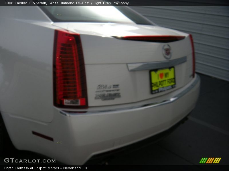 White Diamond Tri-Coat / Light Titanium/Ebony 2008 Cadillac CTS Sedan