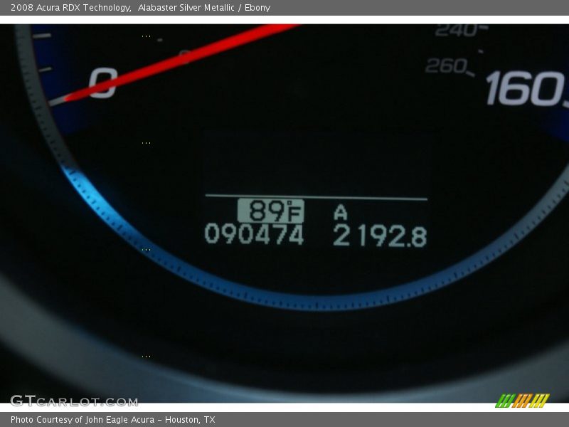 Alabaster Silver Metallic / Ebony 2008 Acura RDX Technology
