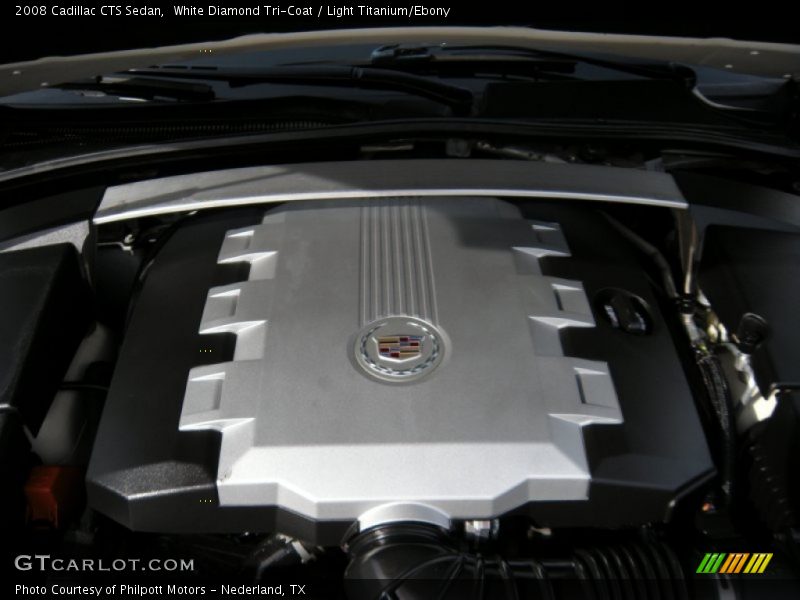 White Diamond Tri-Coat / Light Titanium/Ebony 2008 Cadillac CTS Sedan
