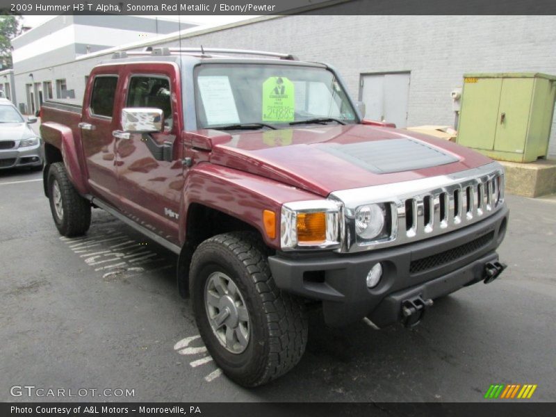 Sonoma Red Metallic / Ebony/Pewter 2009 Hummer H3 T Alpha