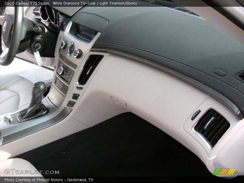 White Diamond Tri-Coat / Light Titanium/Ebony 2008 Cadillac CTS Sedan