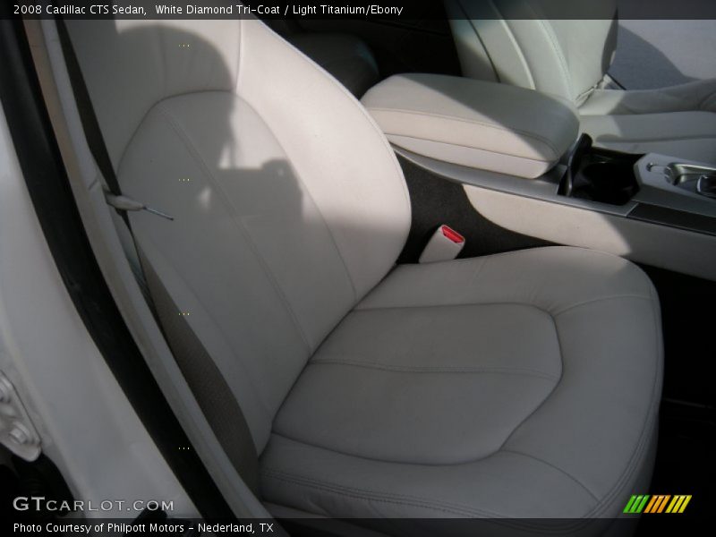 White Diamond Tri-Coat / Light Titanium/Ebony 2008 Cadillac CTS Sedan