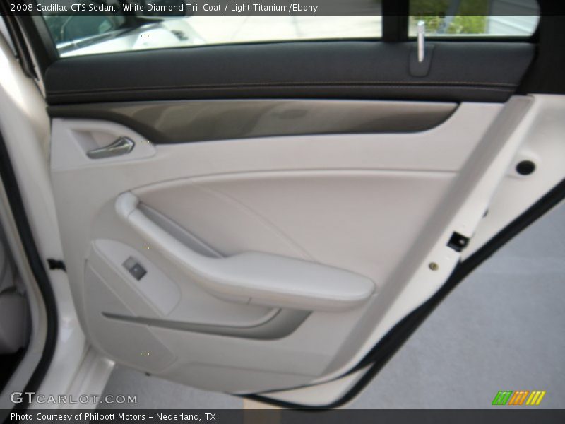 White Diamond Tri-Coat / Light Titanium/Ebony 2008 Cadillac CTS Sedan