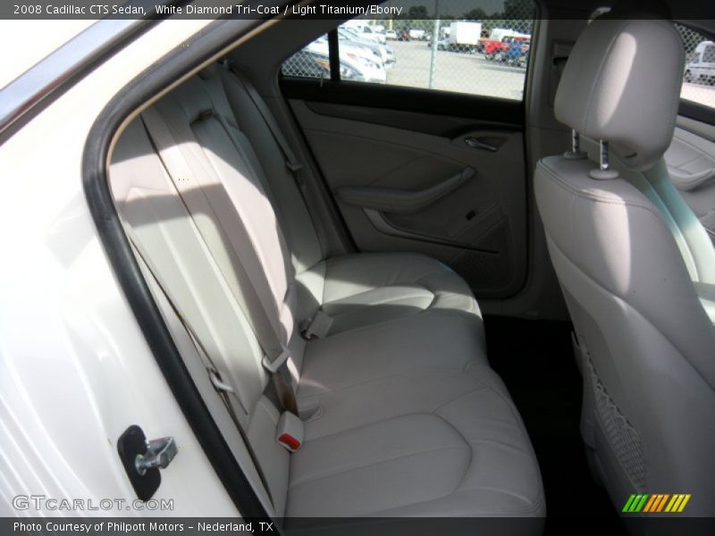 White Diamond Tri-Coat / Light Titanium/Ebony 2008 Cadillac CTS Sedan