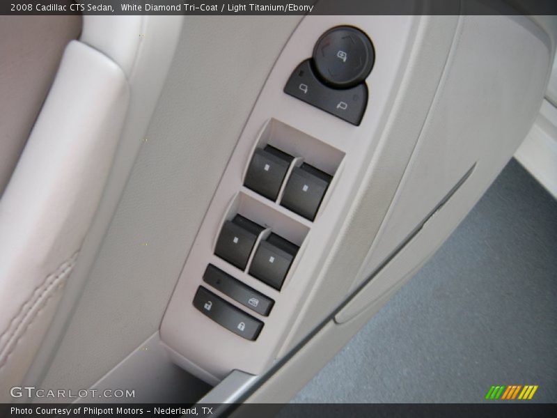 White Diamond Tri-Coat / Light Titanium/Ebony 2008 Cadillac CTS Sedan