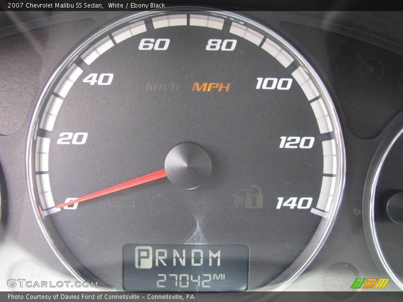 White / Ebony Black 2007 Chevrolet Malibu SS Sedan