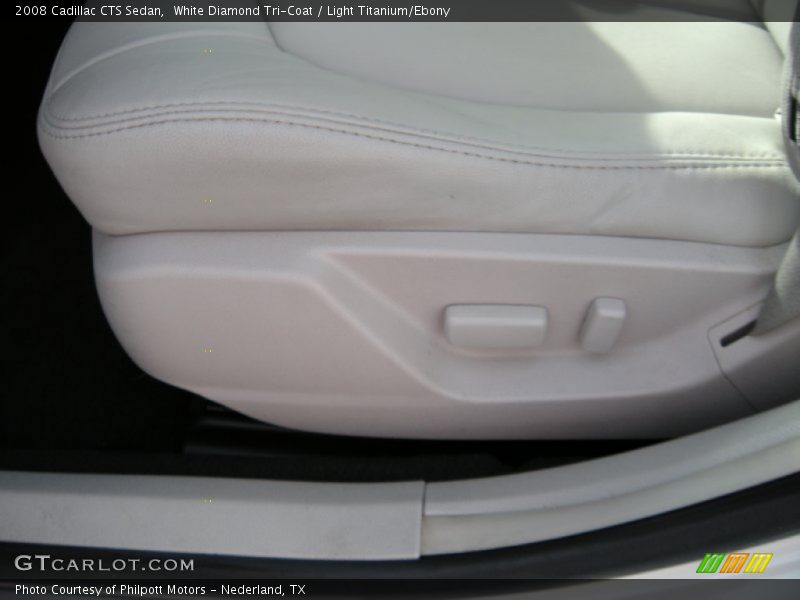 White Diamond Tri-Coat / Light Titanium/Ebony 2008 Cadillac CTS Sedan