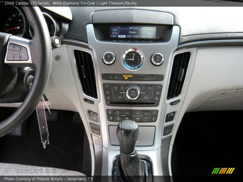 White Diamond Tri-Coat / Light Titanium/Ebony 2008 Cadillac CTS Sedan