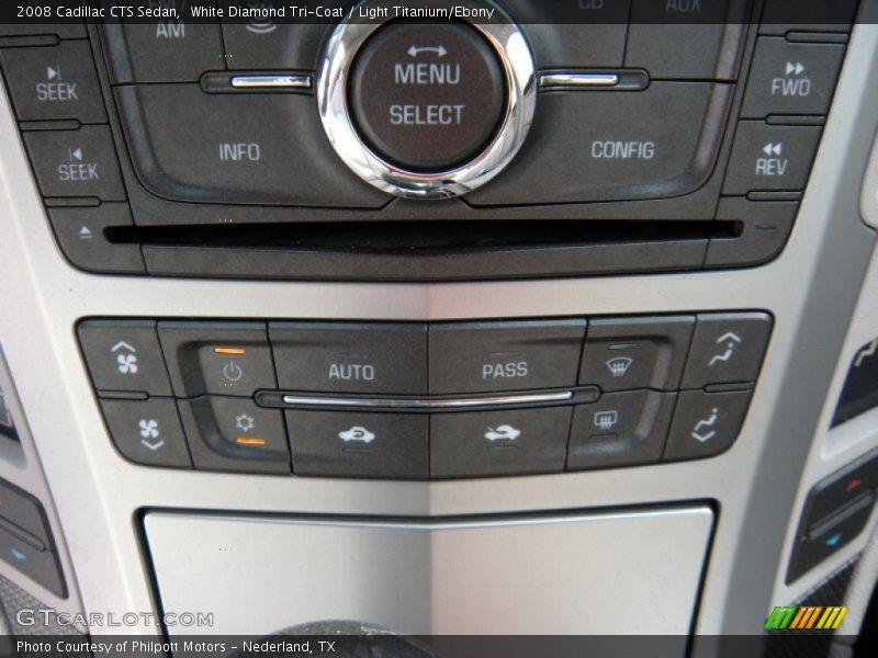 White Diamond Tri-Coat / Light Titanium/Ebony 2008 Cadillac CTS Sedan