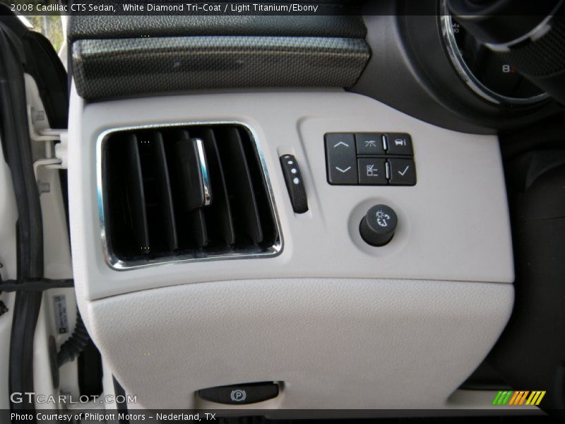 White Diamond Tri-Coat / Light Titanium/Ebony 2008 Cadillac CTS Sedan