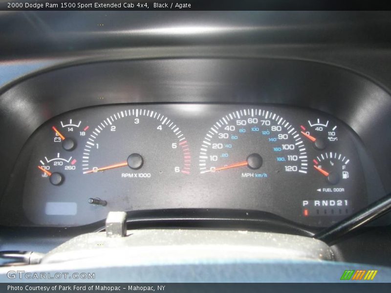 Black / Agate 2000 Dodge Ram 1500 Sport Extended Cab 4x4