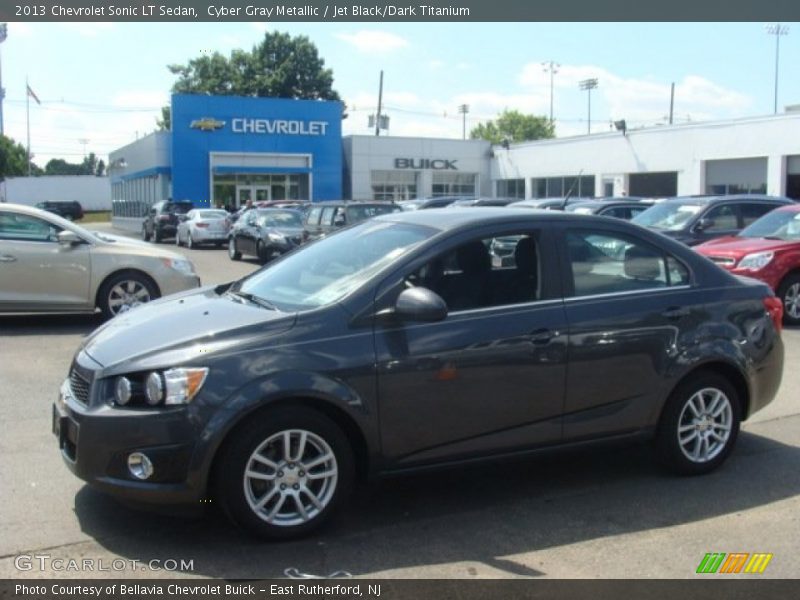 Cyber Gray Metallic / Jet Black/Dark Titanium 2013 Chevrolet Sonic LT Sedan