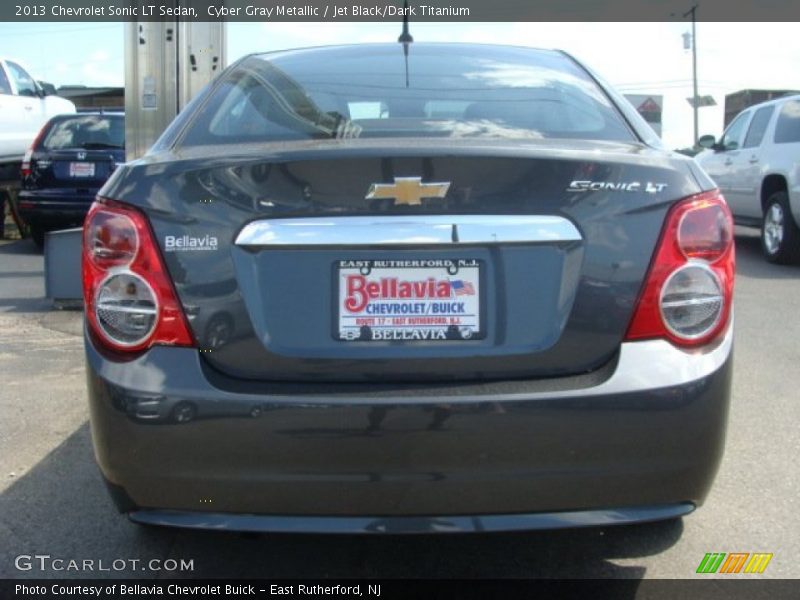 Cyber Gray Metallic / Jet Black/Dark Titanium 2013 Chevrolet Sonic LT Sedan