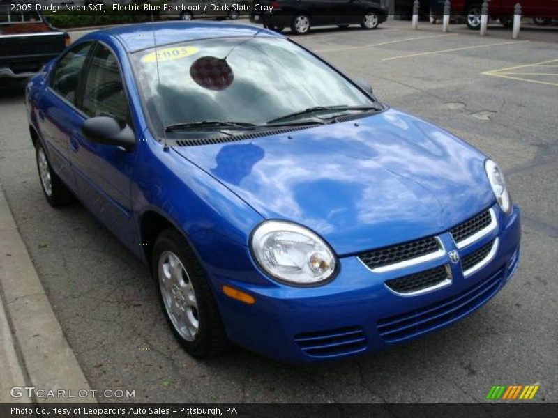 Electric Blue Pearlcoat / Dark Slate Gray 2005 Dodge Neon SXT