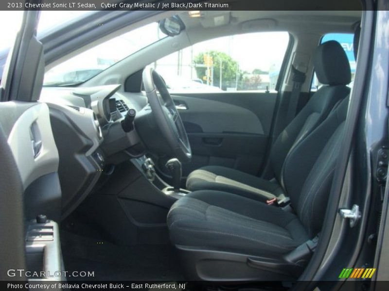 Cyber Gray Metallic / Jet Black/Dark Titanium 2013 Chevrolet Sonic LT Sedan