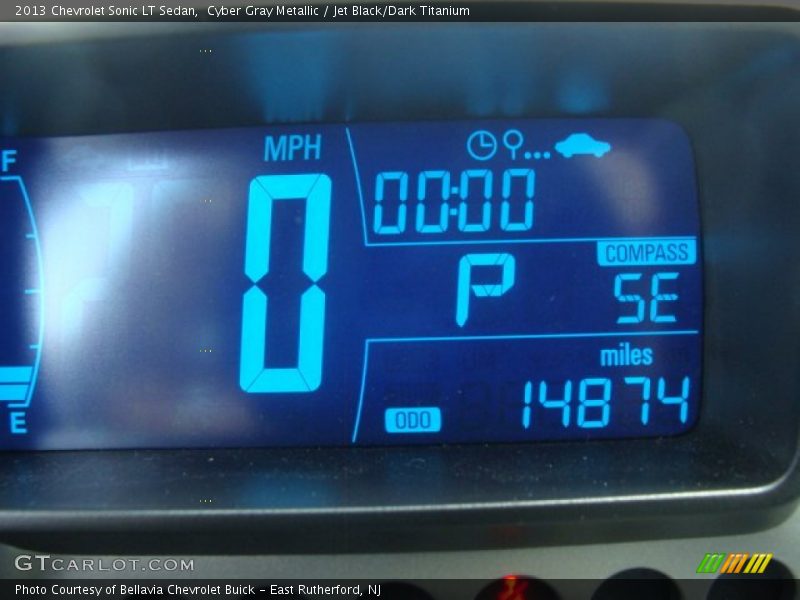 Cyber Gray Metallic / Jet Black/Dark Titanium 2013 Chevrolet Sonic LT Sedan