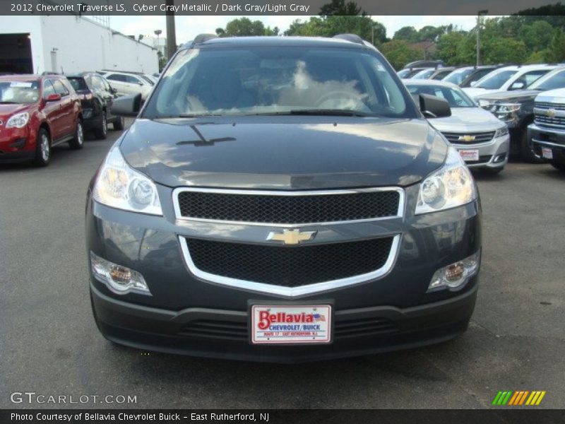 Cyber Gray Metallic / Dark Gray/Light Gray 2012 Chevrolet Traverse LS