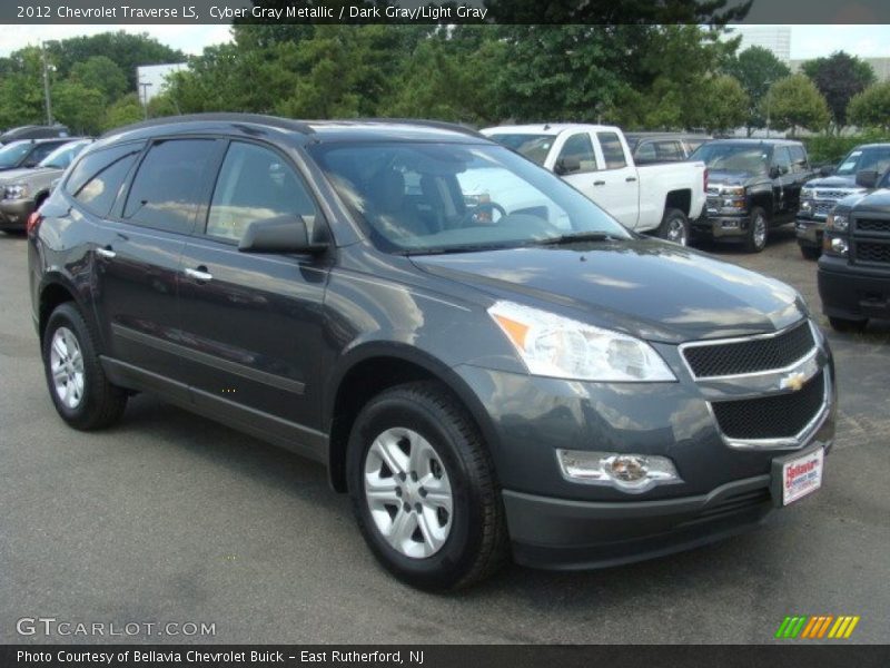Cyber Gray Metallic / Dark Gray/Light Gray 2012 Chevrolet Traverse LS
