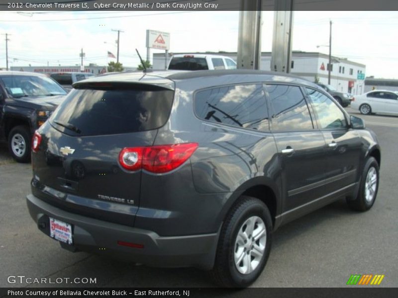 Cyber Gray Metallic / Dark Gray/Light Gray 2012 Chevrolet Traverse LS