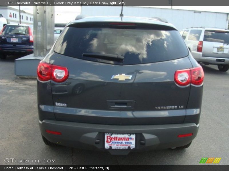 Cyber Gray Metallic / Dark Gray/Light Gray 2012 Chevrolet Traverse LS