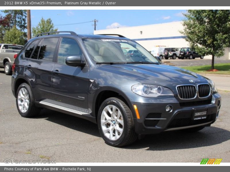 Platinum Gray Metallic / Oyster 2012 BMW X5 xDrive35i Premium