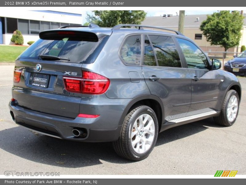 Platinum Gray Metallic / Oyster 2012 BMW X5 xDrive35i Premium