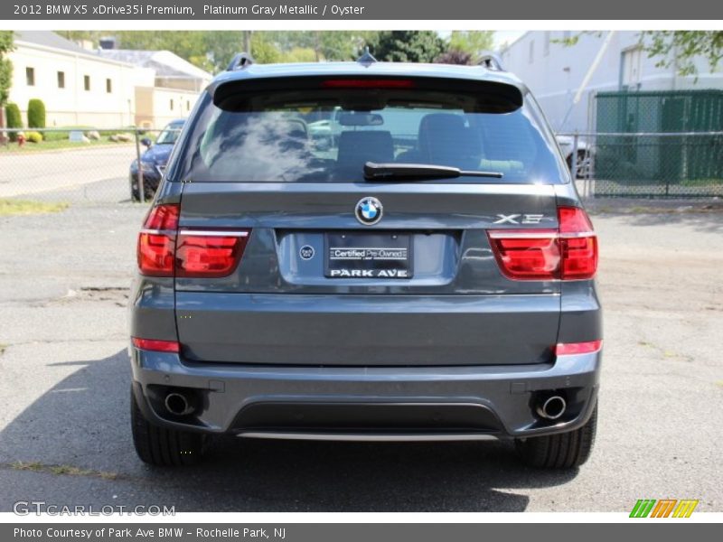 Platinum Gray Metallic / Oyster 2012 BMW X5 xDrive35i Premium