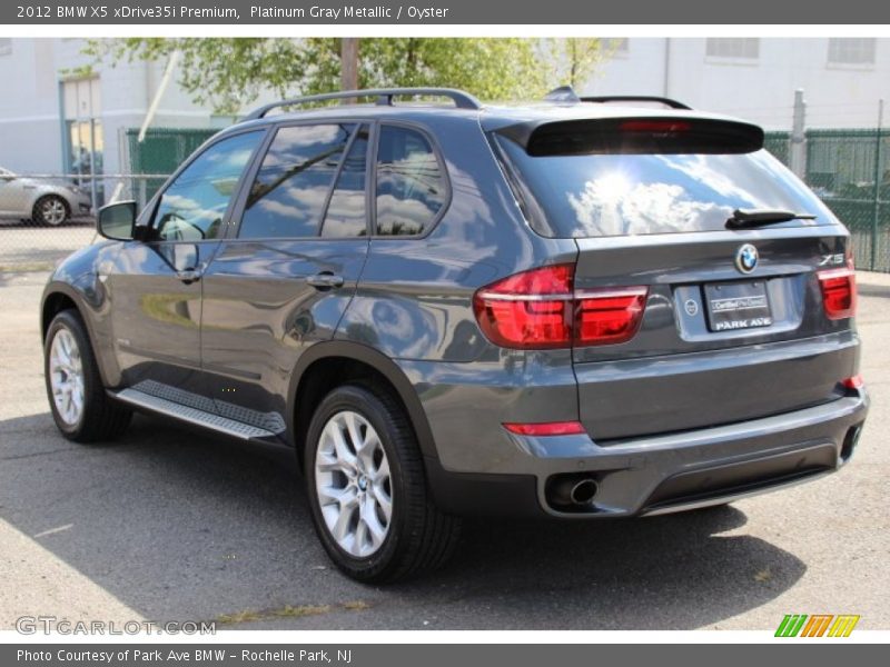 Platinum Gray Metallic / Oyster 2012 BMW X5 xDrive35i Premium