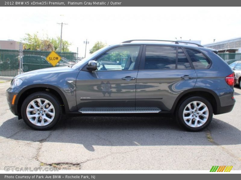 Platinum Gray Metallic / Oyster 2012 BMW X5 xDrive35i Premium