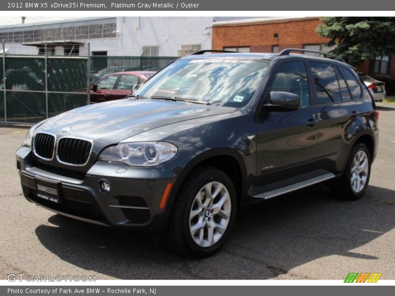 Platinum Gray Metallic / Oyster 2012 BMW X5 xDrive35i Premium