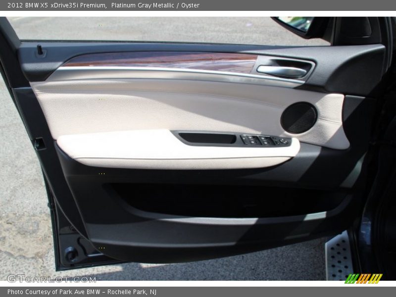 Platinum Gray Metallic / Oyster 2012 BMW X5 xDrive35i Premium