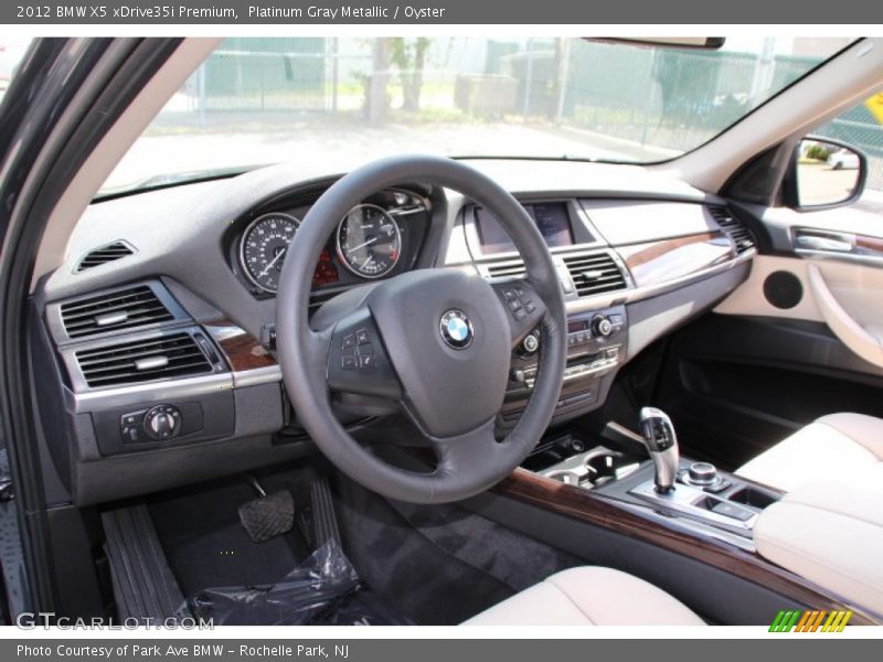 Platinum Gray Metallic / Oyster 2012 BMW X5 xDrive35i Premium